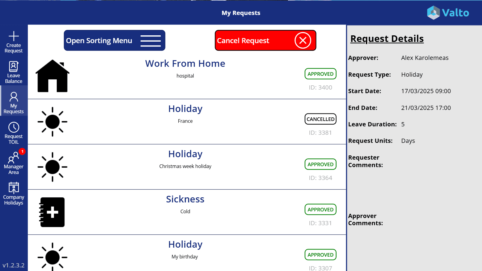 Power Apps and SharePoint Leave request app