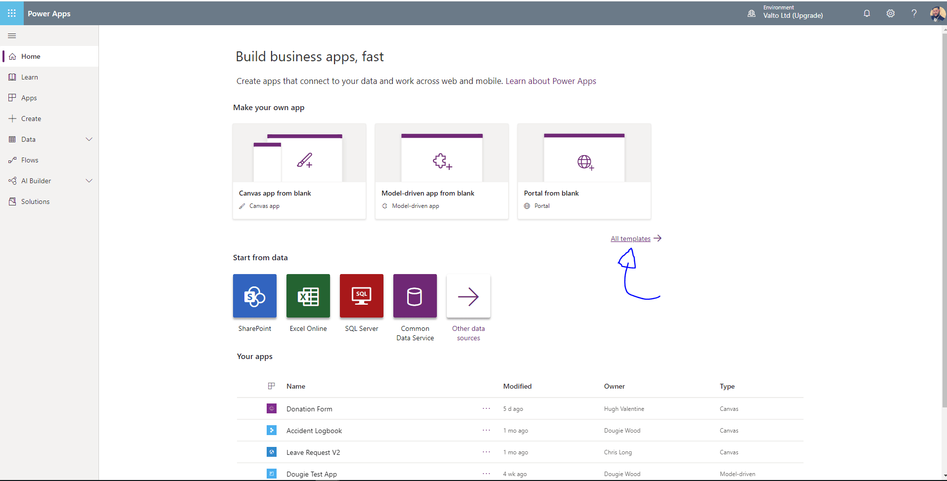 Microsoft Sharepoint Power Apps Templates Link
