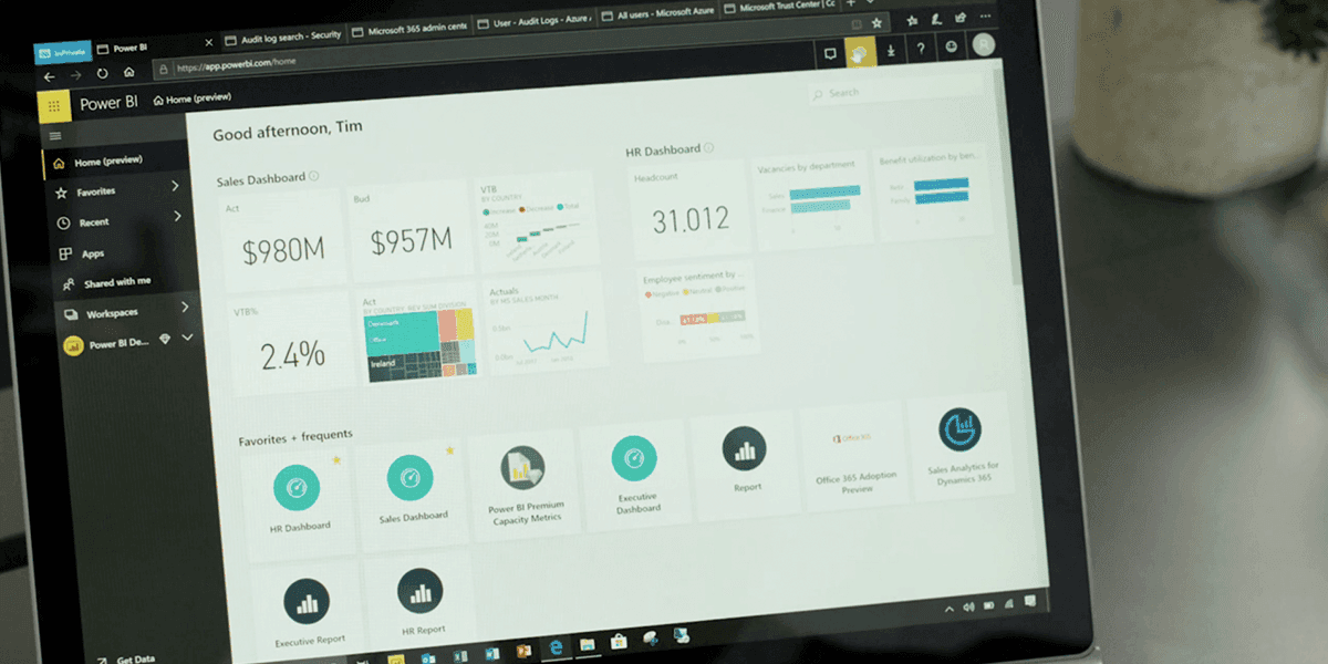 Microsoft Power BI Dashboard - Valto