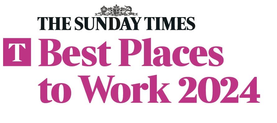 Sunday times best place to work award logo