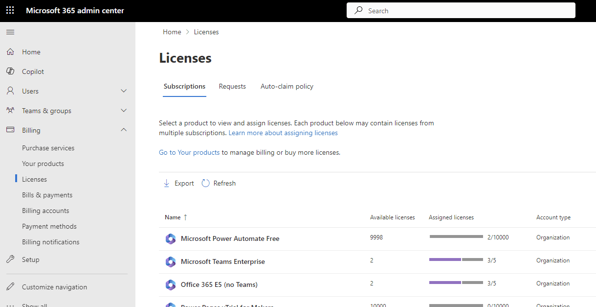Microsoft 365 Licenses Audit