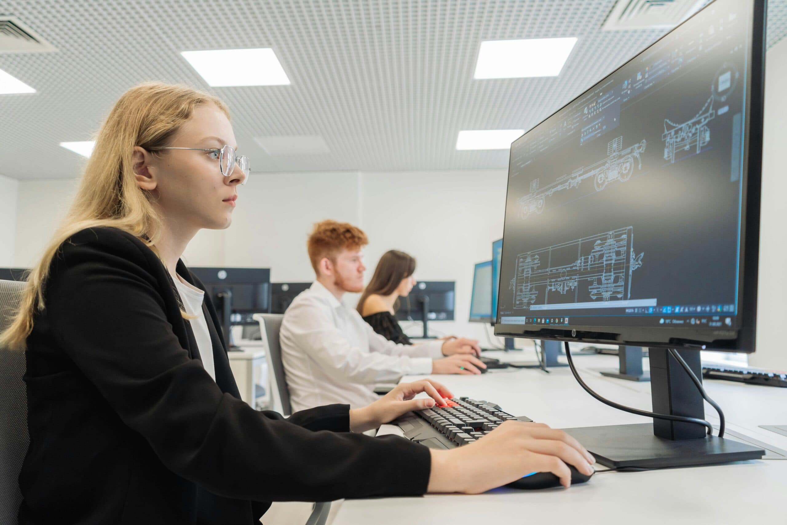 woman at computer