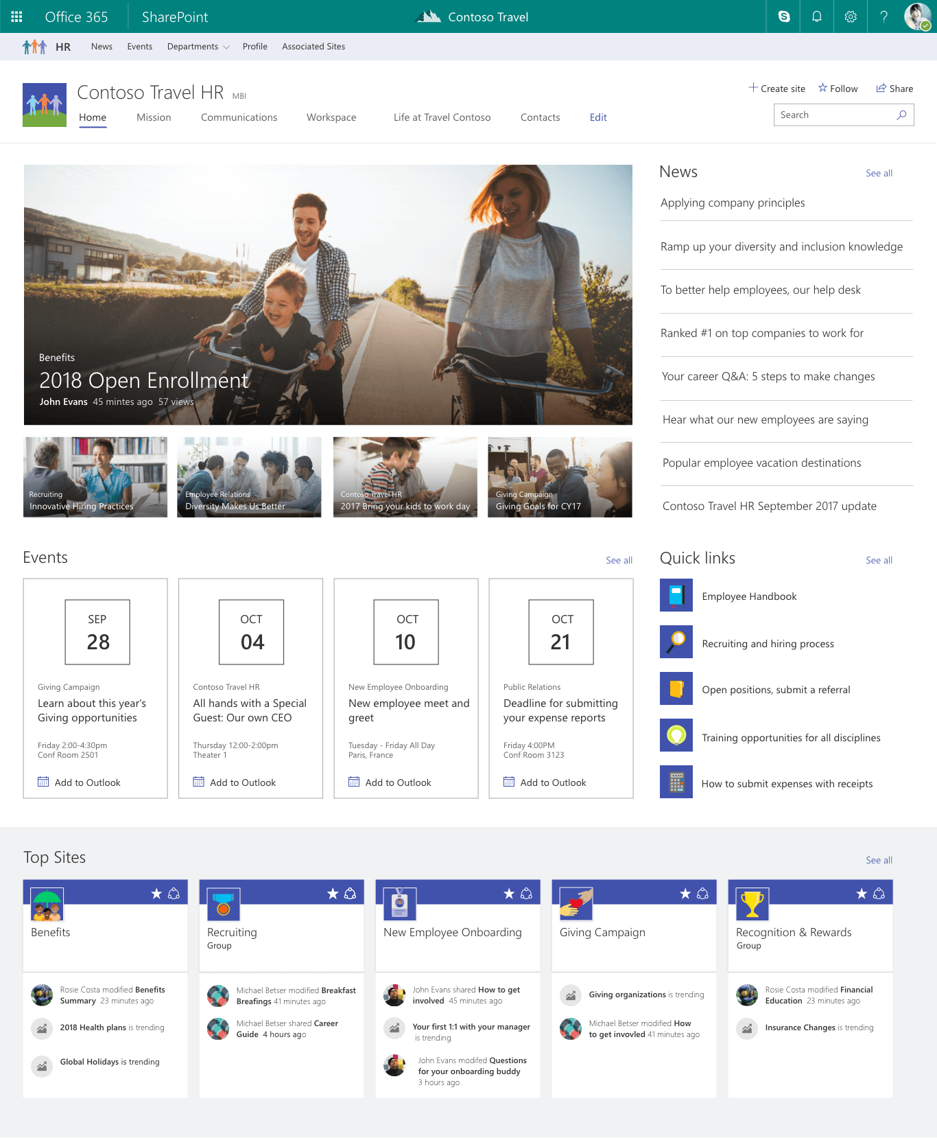 Sharepoint Home Page Layout Ideas